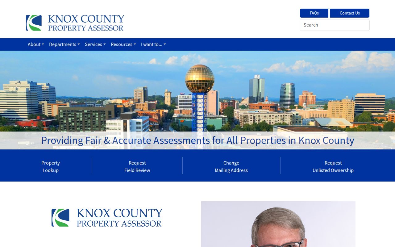 Knoxville street directory Knox County Assessor property search